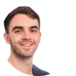 Dr Edward Waller, a dental professional in the UK, smiling with short hair, wearing a dark top, against a transparent background.